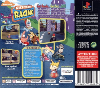 Nicktoons Racing - Box - Back Image