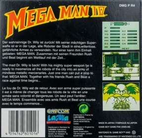 Mega Man IV - Box - Back
