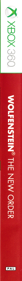 Wolfenstein: The New Order - Box - Spine