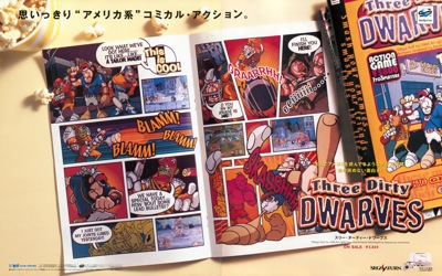 Three Dirty Dwarves - Advertisement Flyer - Front