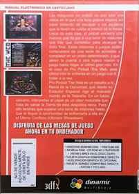 Pro Pinball: The Web - Box - Back