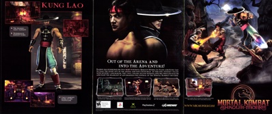 Mortal Kombat: Shaolin Monks - Advertisement Flyer - Front