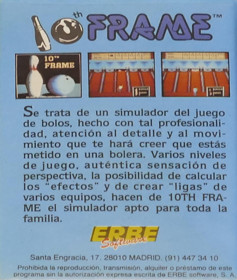 10th Frame - Box - Back