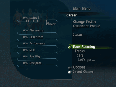 World Racing - Screenshot - Game Select