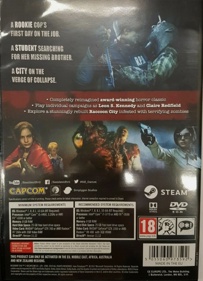 Resident Evil 2 (2019) - Box - Back