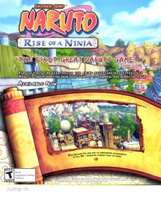 Naruto: Rise of a Ninja - Advertisement Flyer - Front