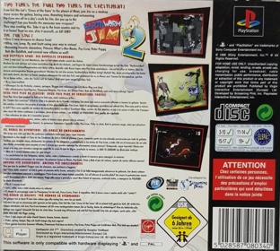 Earthworm Jim 2 - Box - Back Image