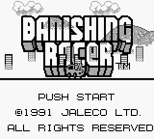 Banishing Racer - Screenshot - Game Title