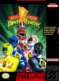 Mighty Morphin Power Rangers - Fanart - Box - Front