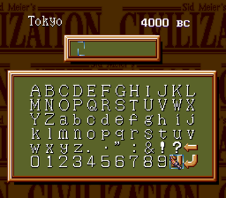 Sid Meier's Civilization - Screenshot - Game Select