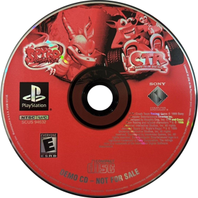 Spyro 2: Ripto's Rage and CTR: Crash Team Racing Demo Disc - Disc Image