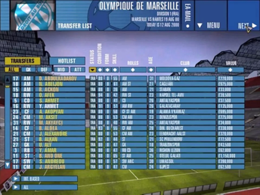 The F.A. Premier League Football Manager 2001 - Screenshot - Gameplay