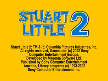 Stuart Little 2 - Screenshot - Game Title Image