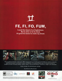 Nightmare Creatures II - Advertisement Flyer - Front