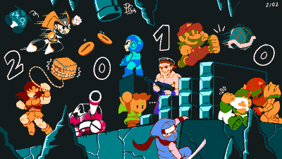 Super Mario Bros. Crossover - Fanart - Background