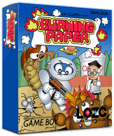 Burning Paper - Box - 3D Image