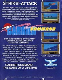 Carrier Command - Box - Back