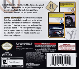 Drivers Ed Portable: U.S.A. Edition - Box - Back
