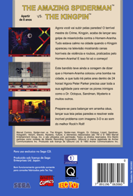 The Amazing Spider-Man vs. The Kingpin - Box - Back - Reconstructed