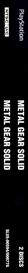Metal Gear Solid - Box - Spine Image
