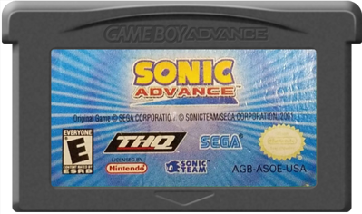Sonic Advance - Cart - Front Image