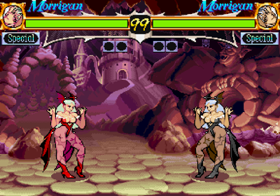 Night Warriors: Darkstalkers' Revenge - Screenshot - Gameplay