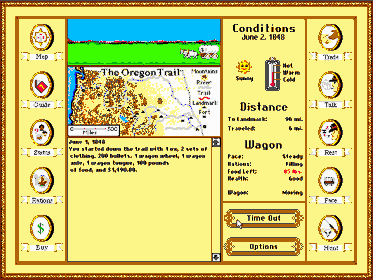 The Oregon Trail Deluxe - Screenshot - Gameplay