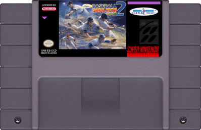 Super Ultra Baseball 2 - Fanart - Cart - Front Image