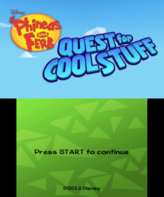 Phineas and Ferb: Quest for Cool Stuff - Screenshot - Game Title