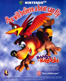 Banjo-Kazooie - Advertisement Flyer - Front