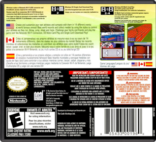World Championship Games: A Track & Field Event - Box - Back - Reconstructed