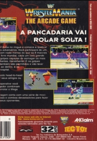 WWF WrestleMania: The Arcade Game - Box - Back - Reconstructed