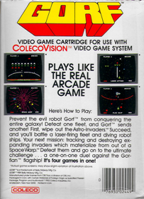 Gorf - Box - Back Image