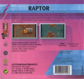 Raptor: Call of the Shadows - Box - Back