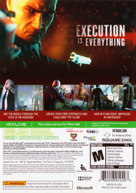Hitman: Absolution - Box - Back