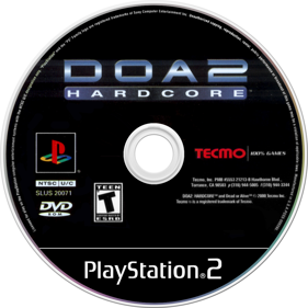 DOA2: Hardcore - Disc Image