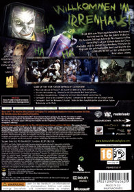 Batman: Arkham Asylum: Game of the Year Edition - Box - Back