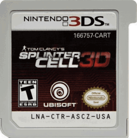 Tom Clancy's Splinter Cell 3D - Cart - Front