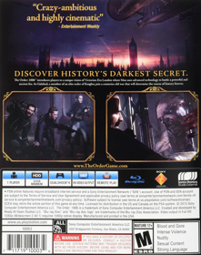 The Order: 1886 - Box - Back