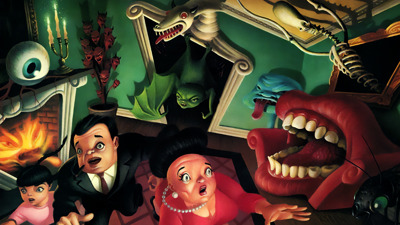 Haunting Starring Polterguy - Fanart - Background