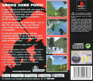 Hogs of War - Box - Back Image