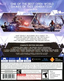 Horizon Zero Dawn: Complete Edition - Box - Back