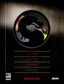Mortal Kombat - Advertisement Flyer - Front