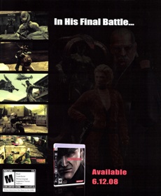 Metal Gear Solid 4: Guns of the Patriots - Advertisement Flyer - Front