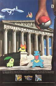 Pokémon Gold Version - Advertisement Flyer - Front