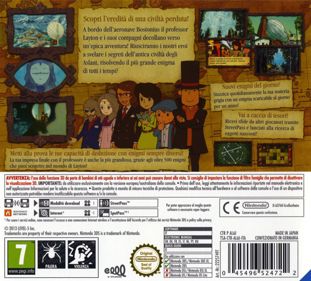 Professor Layton and the Azran Legacy - Box - Back
