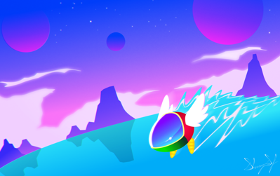 Fantasy Zone - Fanart - Background