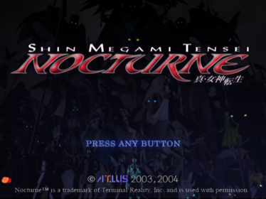 Shin Megami Tensei III: Nocturne Maniax - Screenshot - Game Title Image