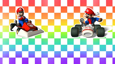 Mario Kart Retro Rewind - Fanart - Background