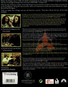 Star Trek: Klingon - Box - Back